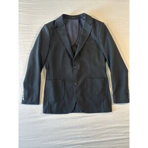 Artefact Knit Two Button Blazer Men's size Medium Black Heathered Jacket